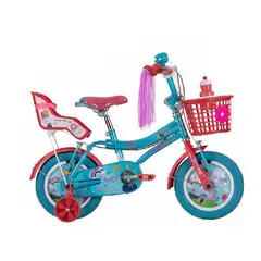 GW - Bicicleta para niñas Rin 12 princess story 2 a 5 años Turquesa
