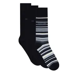 CALVIN KLEIN - Paquete De 3 Pares De Calcetines Con Rayas