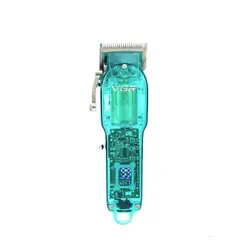 VGR - Peluquera Profesional 660 Transparente Verde, Led