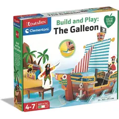 CLEMENTONI - Set De Construcción El Barco Pirata Juego Para Niños Niñas