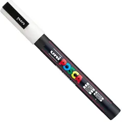 POSCA - Marcador Gráfico De Vinilo Punta Pc-3m Blanco