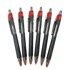 MITSUBISHI - Boligrafo Uniball Roller Jetstream Retráctil 1.0 Rojo X 6