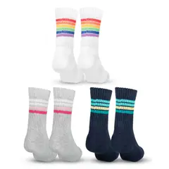 MR HAPPY - Media Calcetin Semi Acolchada Mrhappy Unisex Pack x 3 Pares