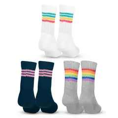 MR HAPPY - Media Calcetin Semi Acolchada Mrhappy Unisex Pack x 3 Pares