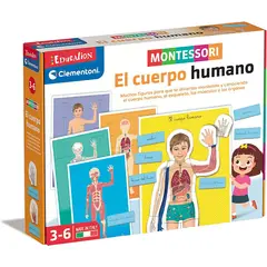 CLEMENTONI - Juego Didáctico Montessori Aprendiendo El Cuerpo Humano Niño