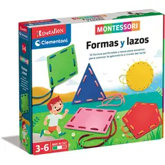 CLEMENTONI - Juego Didáctico Montessori Motricidad Fina Formas Y Colores