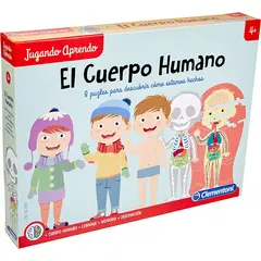 CLEMENTONI - Rompecabezas Niños El Cuerpo Humano 8 En 1 Modelo Anatómico