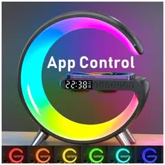 GENERICO - Lampara De Noche Estación De Carga Inalámbrico Bluetooth Reloj ORIGINA