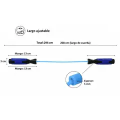 ZENITH - Lazo Pro cuerda para saltar con balineras