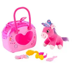 DAYOSHOP - Maleta Bolso Juguete Mascota Unicornio Pony Accesorios
