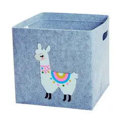 ENFANT'ASY - Caja Cesta Organizar Almacenar Juguetes Plegable En Fieltro Llama