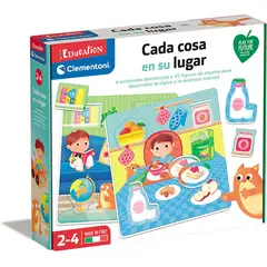 CLEMENTONI - Juego Didáctico Niño Cada Cosa En Su Lugar 6 Escenarios Niña
