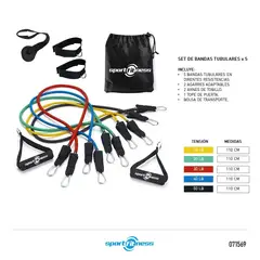 SPORT FITNESS - Bandas Tubulares Jgo X 10 Sportfitness