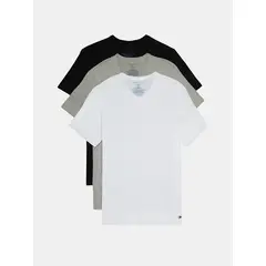 TOMMY HILFIGER - Paquete De 3 Camisetas De Cuello V Con Logo Hombre Negro