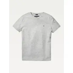 TOMMY HILFIGER - Camiseta Niño Básica De Algodón Orgánico Gris