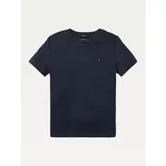 TOMMY HILFIGER - Camiseta Niño Básica De Algodón Azul