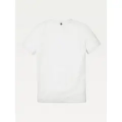 TOMMY HILFIGER - Camiseta Básica De Algodón Orgánico Niño Blanco