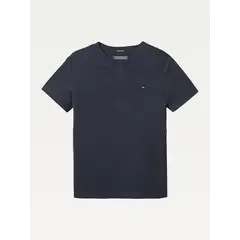 TOMMY HILFIGER - Camiseta Azul De Algodón Orgánico Para Niño