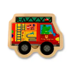 GENERICO - Rompecabezas De Bomberos Didáctico Para Niños.