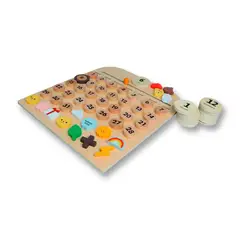 GENERAC - Calendario De Madera Decorativo Con Piezas Magneticas.