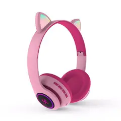 GENERICO - Audifonos Diadema Orejas De Gato Bluetooth Microfono