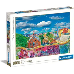 CLEMENTONI - Rompecabezas 1000 Piezas Adulto Park Guell Barcelona Arte