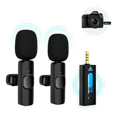 GENERICO - Microfonos Inalambrico Solapa 3.5 Camara Parlante Celular Pc