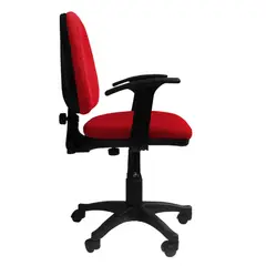 ADEQUAR - Silla Escritorio LIZZA MEDIA Rojo Fuego Con Brazos ref: 2004