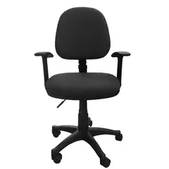 ADEQUAR - Silla Escritorio LIZZA MEDIA Negra Con Brazos ref: 2003