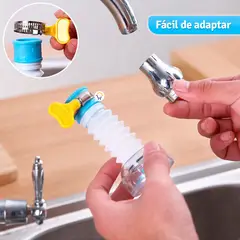 COMPRALOENCASA COM - Ahorrador de agua flexible grifo regulador llave cocina yxq2