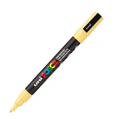 POSCA - Marcador Gráfico De Vinilo Pc-5m Amarillo Paja