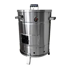 GENERICO - Barril ahumador asador tamaño búfalo Premium
