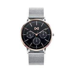 MARK MADDOX - Reloj Hombre Plateado MM + 5 Complementos Premium Incluidos