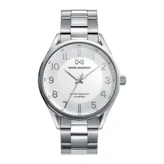 MARK MADDOX - Reloj Hombre Plateado MM + 5 Complementos Premium Incluidos