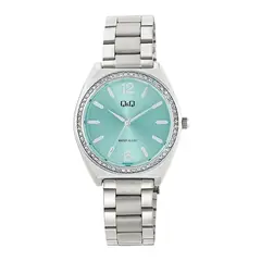 Q&Q - Reloj de moda para Mujer Plateado + Caja