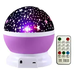 GRUPO B - Proyector de estrella giratoria lámpara led de noche luna