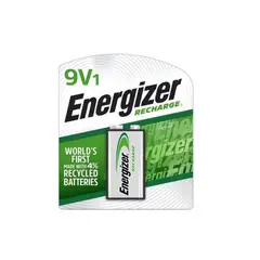 ENERGIZER - Pila Batería Recargable Cuadrada 9v 175 Mah