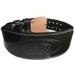 GENERICO - Cinturon Para Levantamiento De Pesas En Cuero Talla S Negro