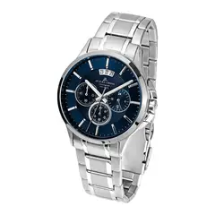 JACQUES LEMANS - Reloj hombre plateado JL con 5 Complementos Premium