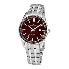 JACQUES LEMANS - Reloj hombre plateado JL con 5 Complementos Premium