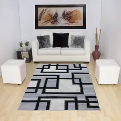 MITAPETE COM - Alfombra Tapete Turquia Gris 120 X 170cms