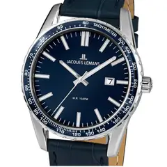 JACQUES LEMANS - Reloj de Hombre 1-2022D Azul