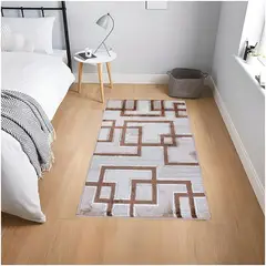 MITAPETE COM - Alfombra Tapete Pie de Cama Turquia Café 60 X 110cms