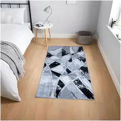 MITAPETE COM - Alfombra Tapete Pie de Cama Turquia Gris 60 X 110cms