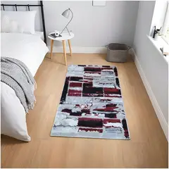 MITAPETE COM - Alfombra Tapete Pie de Cama Turquia Rojo 60 X 110cms