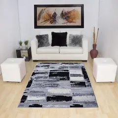 MITAPETE COM - Alfombra Tapete Pie de Cama Turquia Gris 60 X 110cms