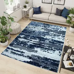 MITAPETE COM - Tapete Moderno Turquia Azul Gris 160 X 230cms