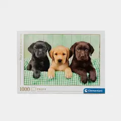 CLEMENTONI - Rompecabezas 1000 Piezas Adulto Perros Labrador