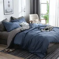 PLUMA HOME - Edredón Azul Cielo y Gris - Doble