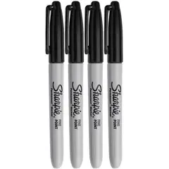 SHARPIE - Marcadores Permanente X4 Rotuladores Punta Fina